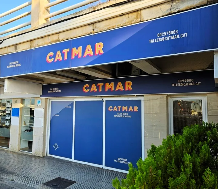 Fachada del taller CATMAR en Port Masnou